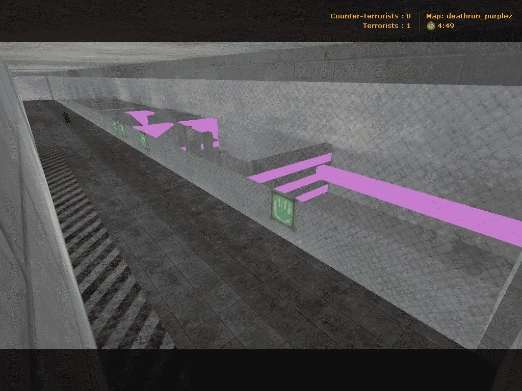 Скачать deathrun_purplez — карта deathrun для CS 1.6: точки, раунды, .nav и оптимизация - Скриншот