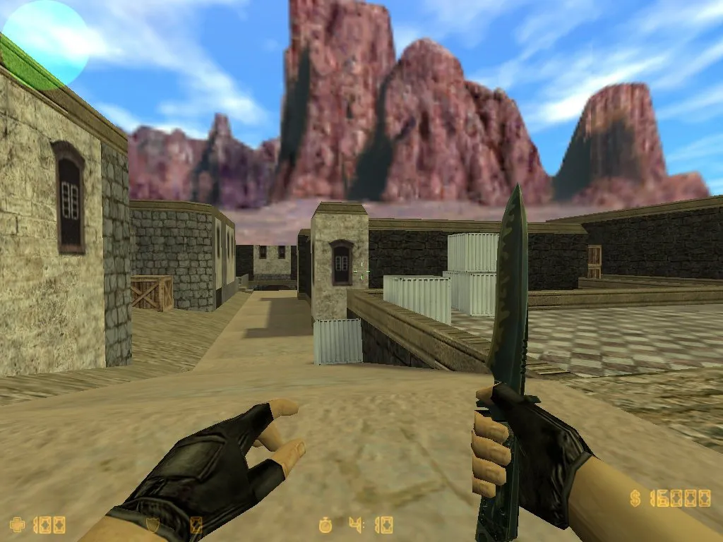 Скачать de_dust2_by_play для CS 1.6: точные точки, баланс сторон, .nav и оптимизация wpoly/epoly - Скриншот