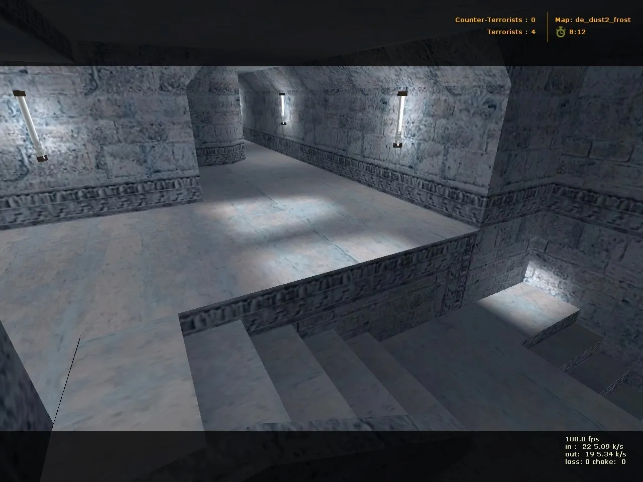 Скачать de_dust2_frost для CS 1.6: баланс сторон, точки атаки/дефа, .nav для ботов и оптимизация - Скриншот