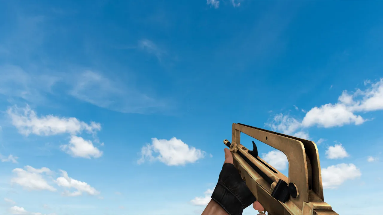 Пак моделей оружия Golden Weapon Pack для CS 1.6: v_, p_, w_ модели, звуки, анимация осмотра и настройки качества текстур — скриншот 7