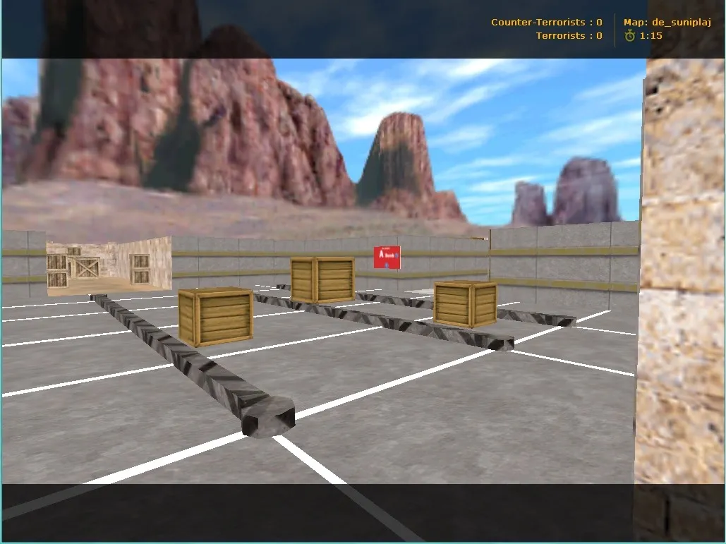 Скачать Карта de_suniplaj для Counter-Strike 1.6: тактика и особенности - Скриншот