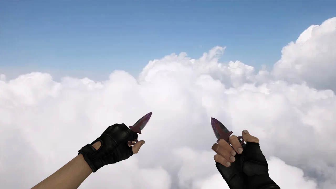 Скачать Модель «Shadow Daggers Black Pearl» для CS 1.6: v_, p_, w_ нож, звуки, анимация осмотра и качество текстур - Скриншот