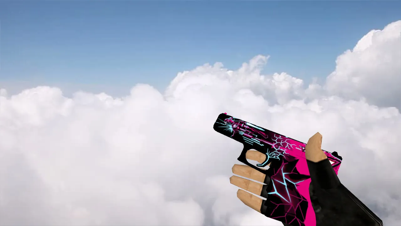 Скачать Модель Glock Neon Cyborg для CS 1.6 - Подробности и преимущества - Скриншот