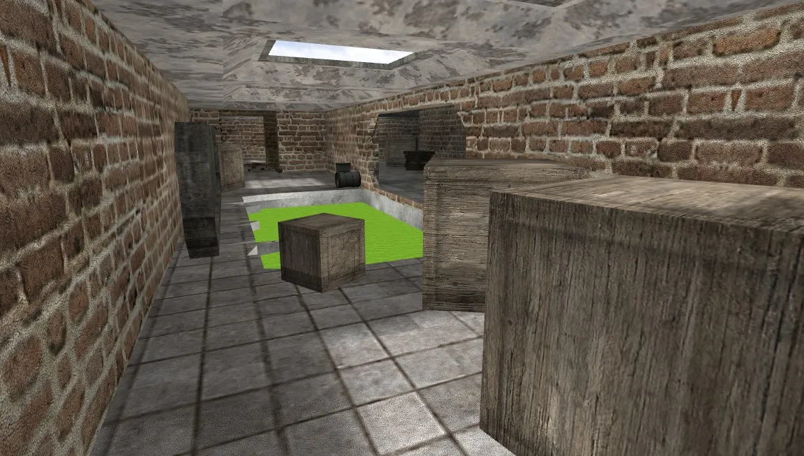 Скачать deathrun_brickwall2 — карта Deathrun для CS 1.6: точки, боты, .nav и оптимизация - Скриншот