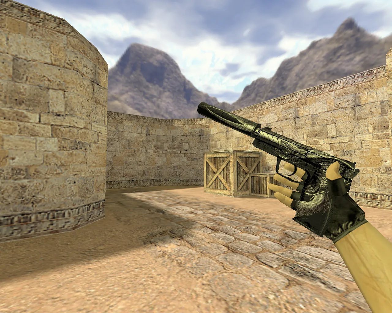 Скачать Модель «USP Серебряный змей» для CS 1.6 - Скриншот