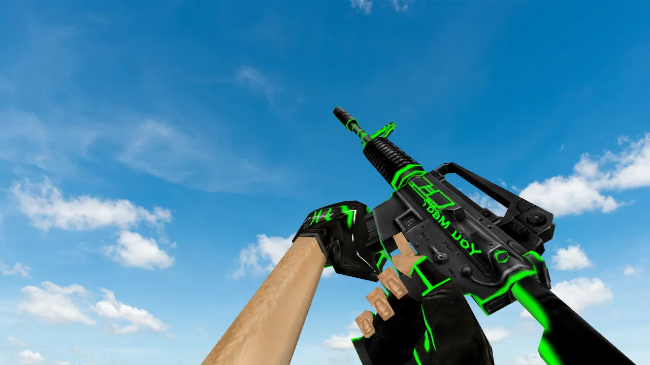Скачать Модель «Default M4A1 MX» v_ / p_ / w_ для CS 1.6: звуки, анимация осмотра и качество текстур - Скриншот