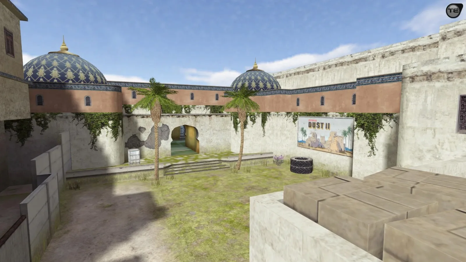 Скачать css_dust20 — DE карта для CS 1.6: спавны, тактика за Т и КТ, .nav для ботов, оптимизация wpoly/epoly - Скриншот
