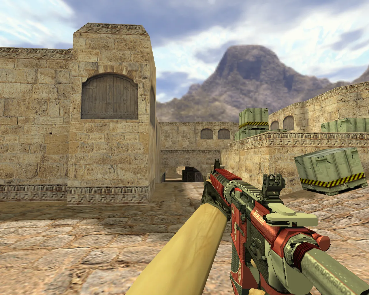 Скачать Модель M4A4 X-Factor v_ p_ w_ для CS 1.6: звуки, анимация осмотра, качество текстур - Скриншот