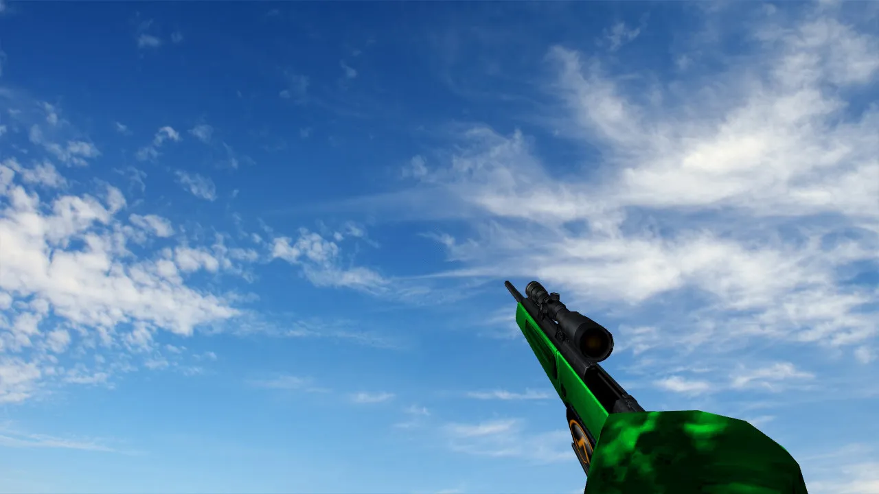 Скачать Модель «Зеленый Scout» для CS 1.6: Качество и Уникальность - Скриншот