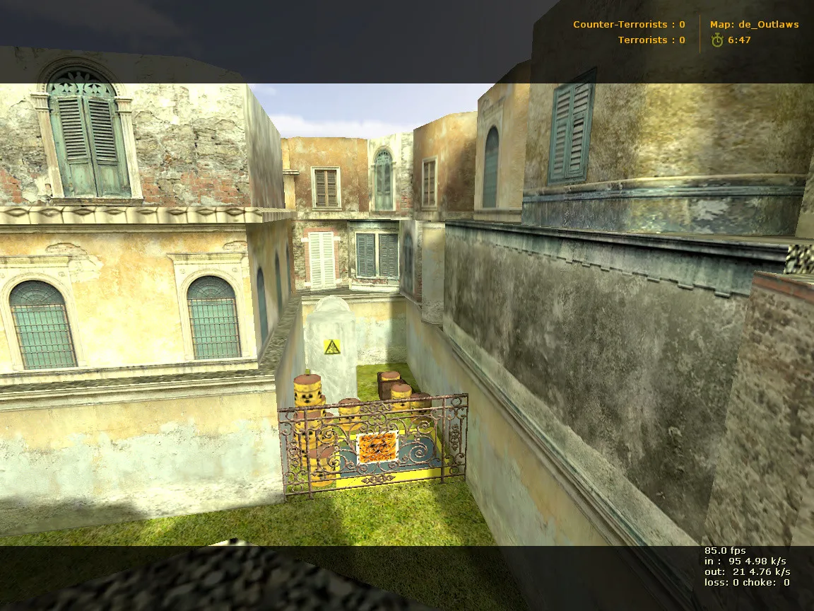 de_cuba карта для CS 1.6: баланс сторон, точки, .nav и оптимизация wpoly/epoly — скриншот 2
