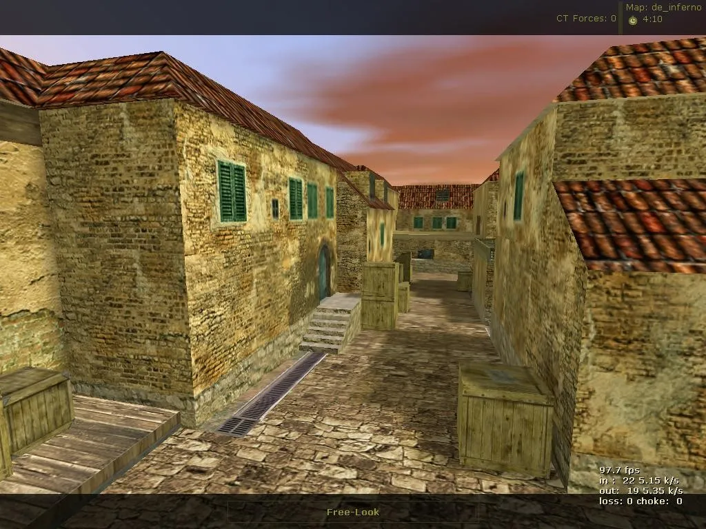 Скачать Карта «de_inferno_old» для CS 1.6 - Тактика и особенности - Скриншот