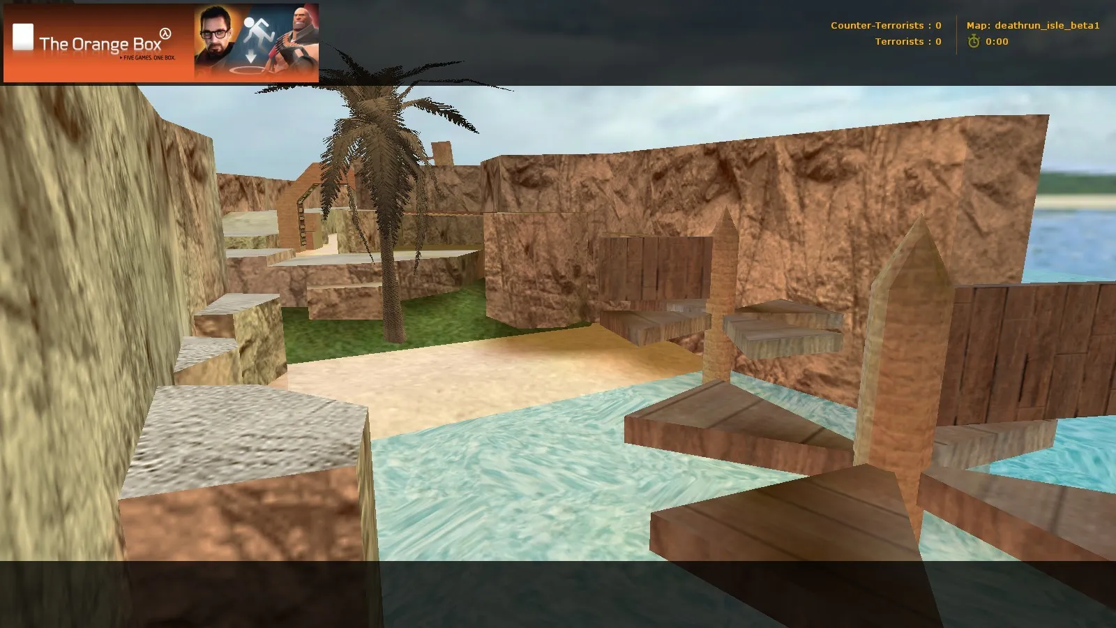 Скачать deathrun_isle_beta1 для CS 1.6: точки, ход игры, .nav, оптимизация wpoly/epoly - Скриншот