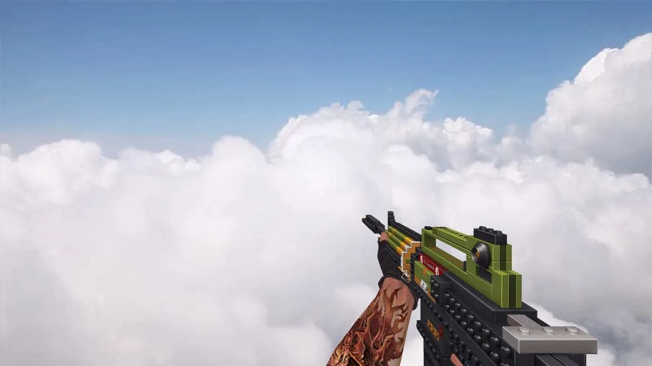 Скачать Модель v_m4a1 LEGO для CS 1.6: p_m4a1, w_m4a1, звуки, анимация осмотра и текстуры - Скриншот