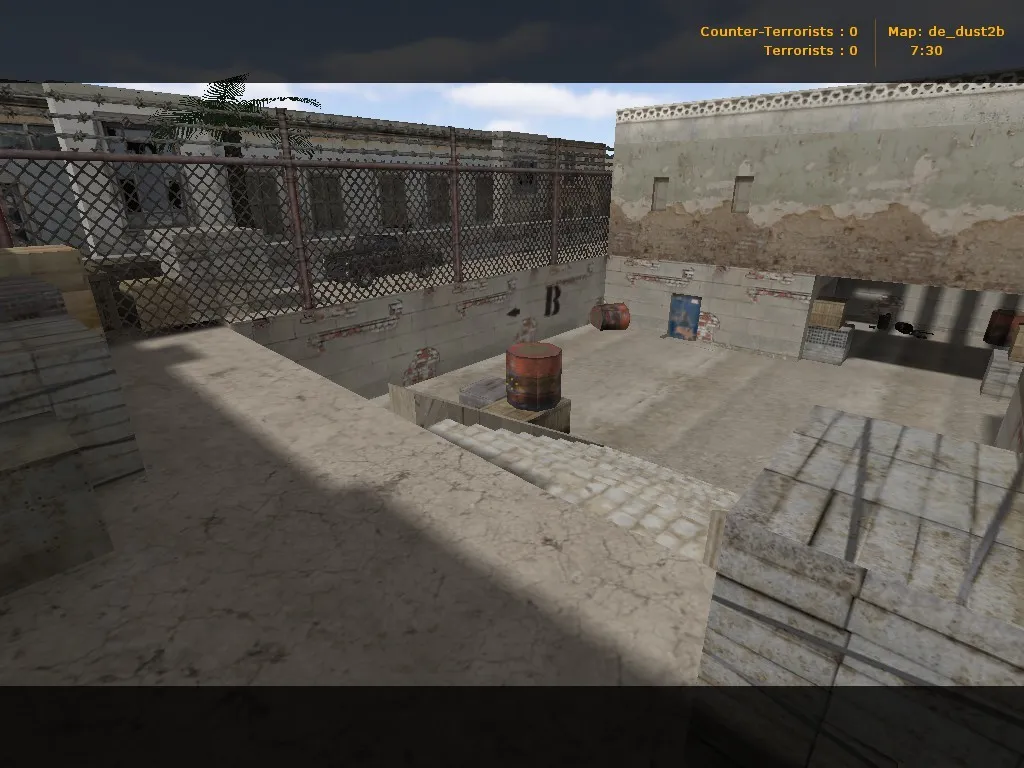 Скачать de_dust2b карта для CS 1.6: точки, ротации, .nav и оптимизация wpoly/epoly - Скриншот