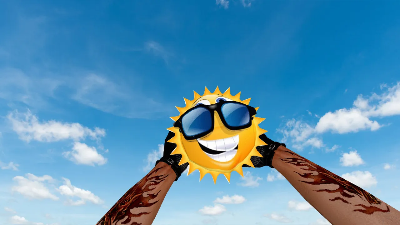 Скачать Модель «Sunny Smile Grenade» для CS 1.6: v_ p_ w_ модель, звуки, осмотр, текстуры - Скриншот
