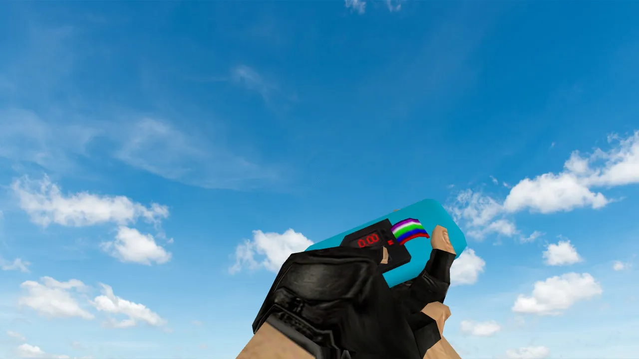 Скачать Модель «C4 Sky Blue» v_ для CS 1.6: звуки, анимация осмотра, качество текстур и точная модель - Скриншот
