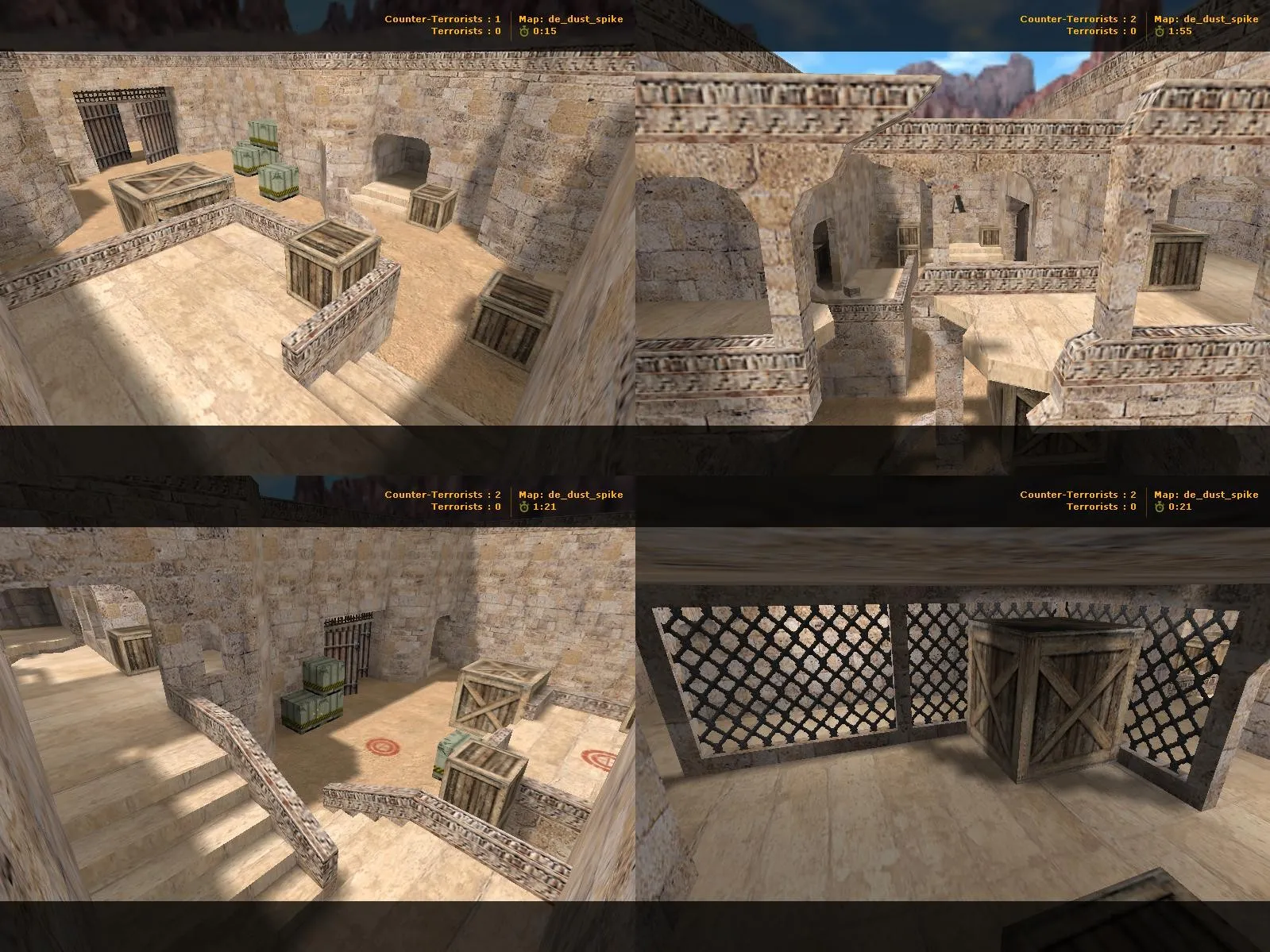 de_dust_spike для CS 1.6: тактика, оптимизация, .nav и точки под бои — скриншот 6
