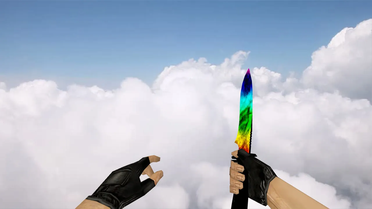 Default Knife Marbale для CS 1.6: v_, p_, w_ модели, анимация осмотра, звук и текстуры — скриншот 1