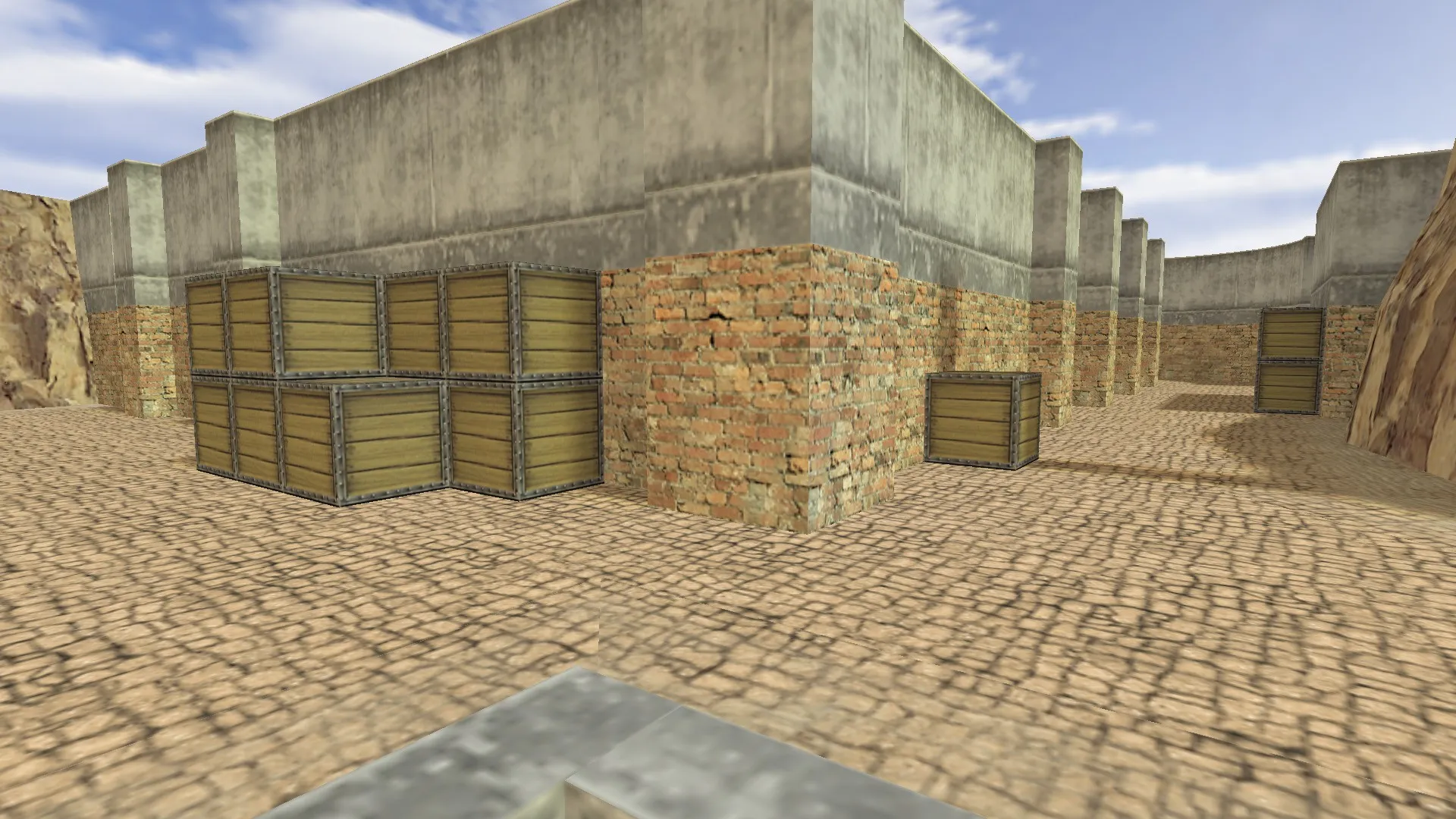 Скачать de_clan2_fire для CS 1.6: тактика за CT/T, точки, боты (.nav), оптимизация wpoly/epoly - Скриншот