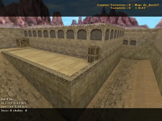 Скачать de_dust27 для CS 1.6: тактика, точки и боты (.nav), оптимизация wpoly/epoly - Скриншот