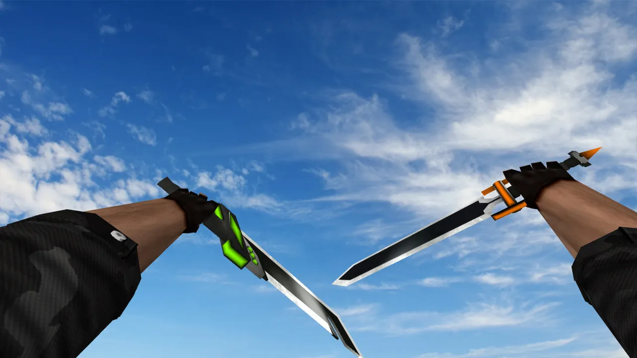 Скачать Модель ножей «Takatalvi's Blades» для CS 1.6: v_ модели, p_ модели, w_ модели, звуки и анимация - Скриншот