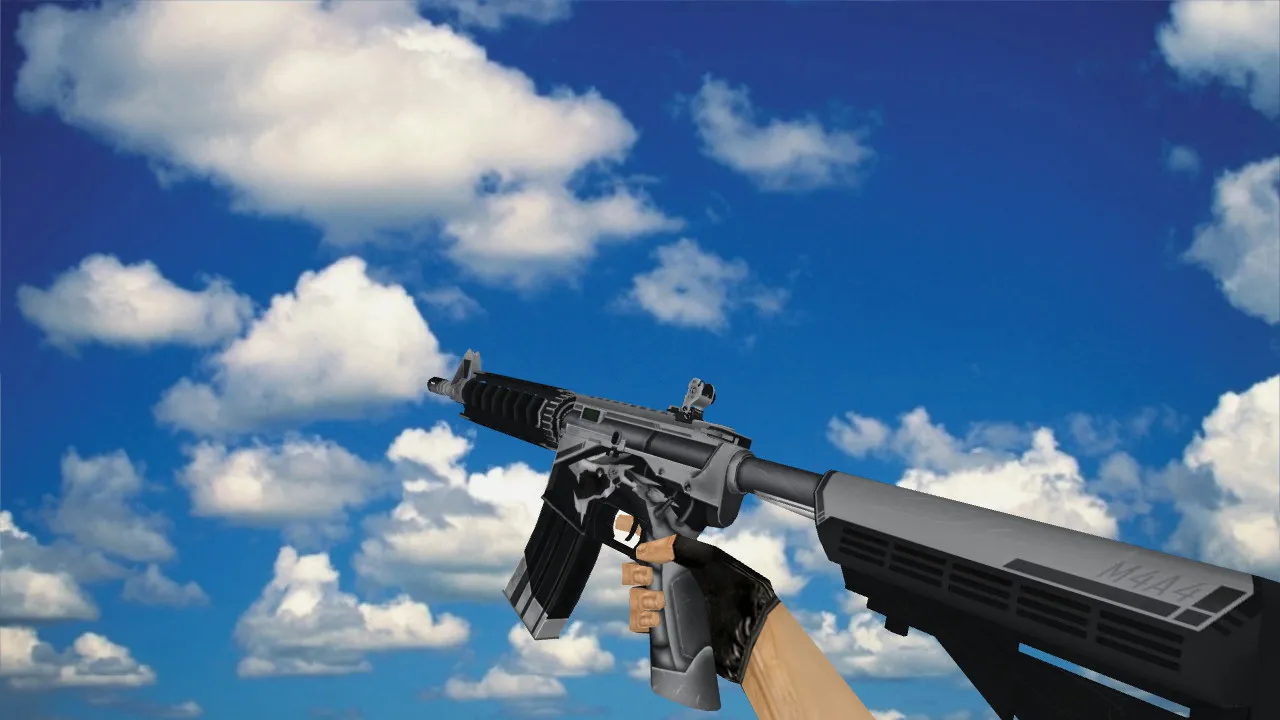 Скачать Модель M4A4 Overdrive v_ p_ w_ для CS 1.6: звуки, анимация осмотра, текстуры и качество модели - Скриншот