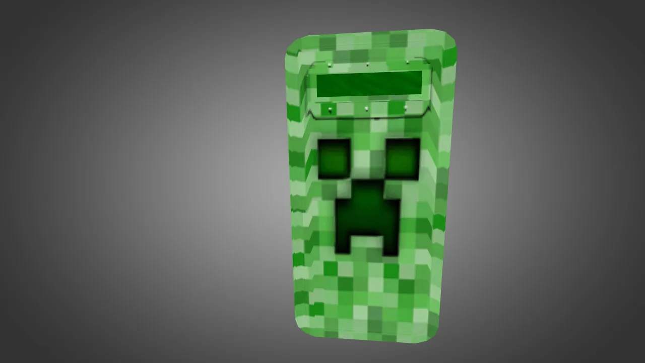 Скачать Модель «Minecraft Creeper Shield» для CS 1.6: v_/p_/w_ щит, звуки и анимация осмотра - Скриншот