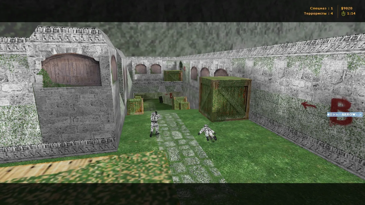 de_green для CS 1.6: тактика, точки, .nav для ботов и оптимизация wpoly/epoly — скриншот 14