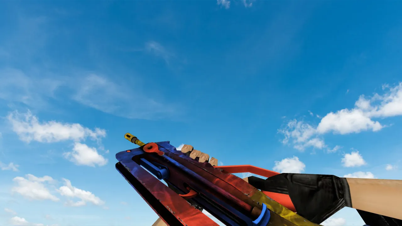 Скачать Модель Famas 'Мраморный градиент' для CS 1.6 - Качественные текстуры и анимация - Скриншот