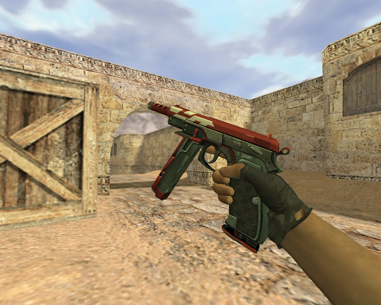 Скачать Модель CZ-75 Красный ястреб для CS 1.6 - Идеальный выбор для игроков - Скриншот