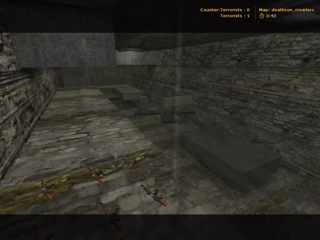 deathrun_crowlerz для CS 1.6: карты deathrun, точки, тропа ловушек и правила без лагов — скриншот 2