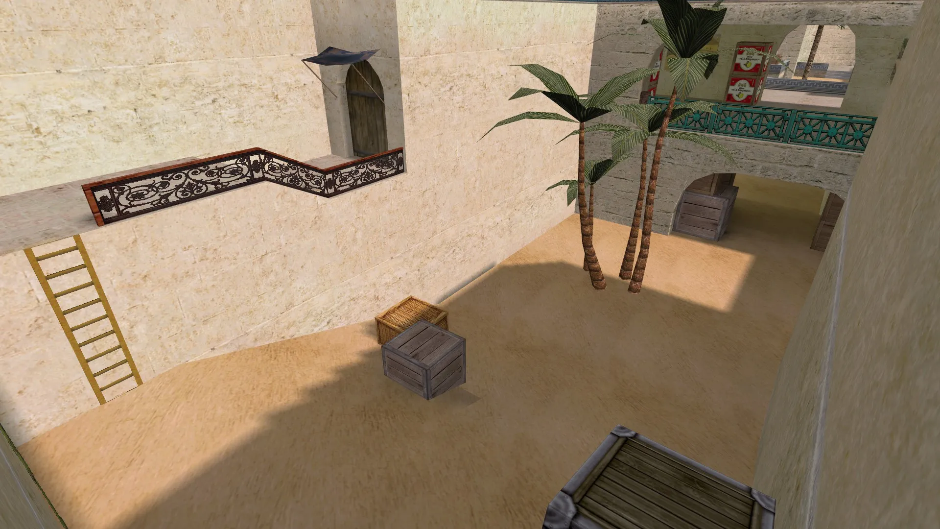 Карта de_dust2_suncsm для CS 1.6: баланс сторон, точки, .nav для ботов и оптимизация — скриншот 14