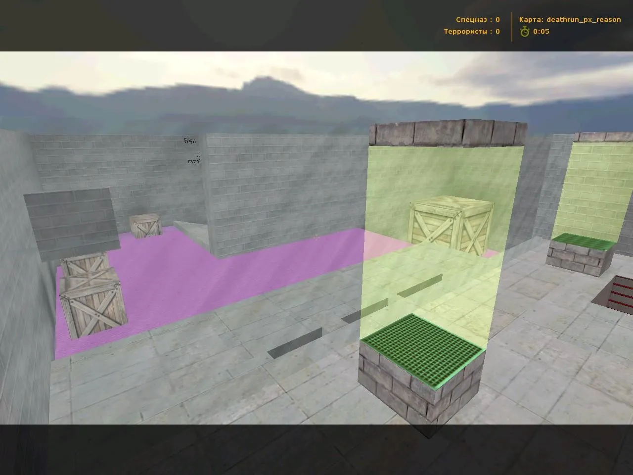 Скачать deathrun_px_reason для CS 1.6: карта, раунды, точки, .nav для ботов и оптимизация - Скриншот