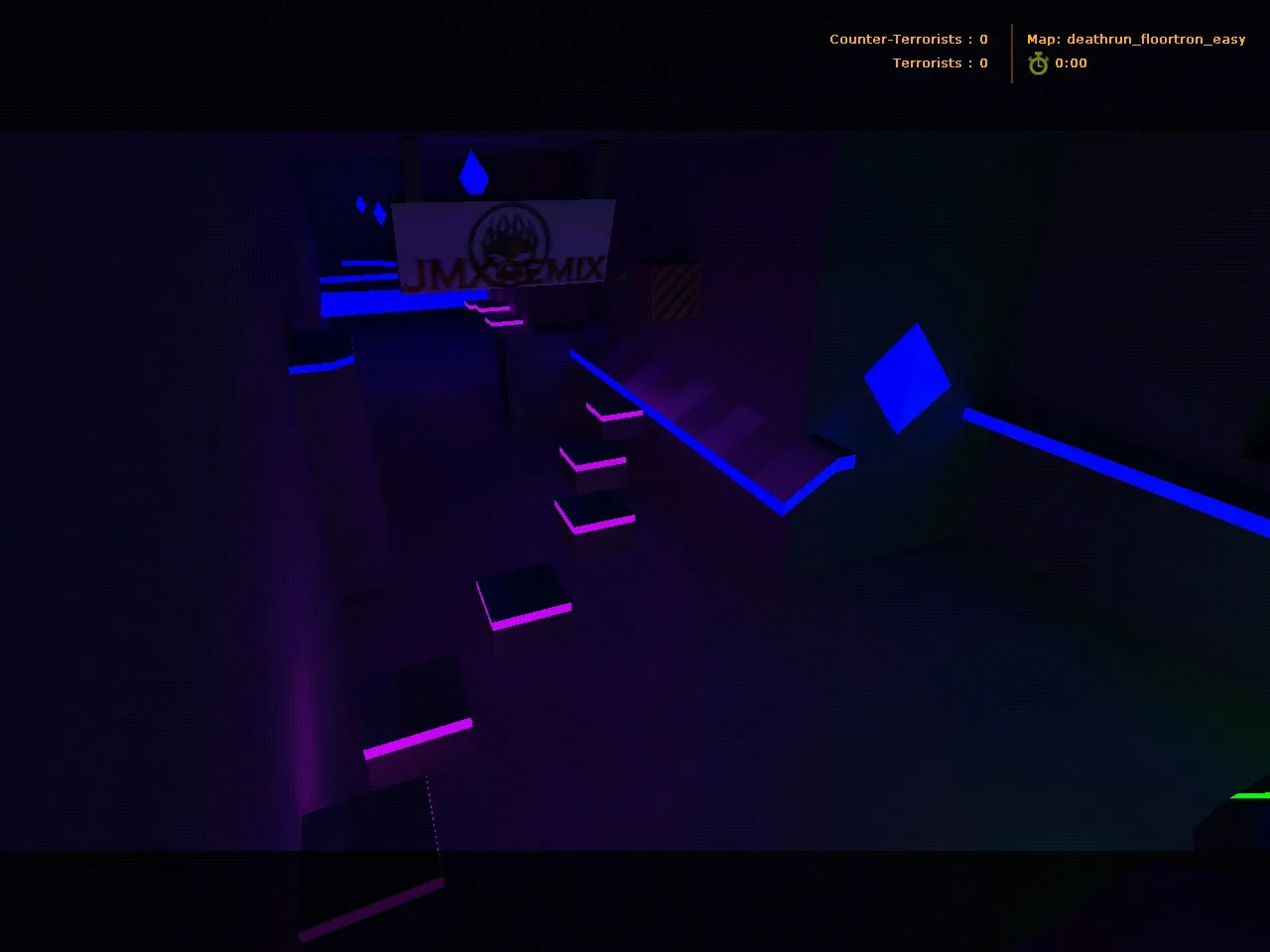 Скачать deathrun_floortron_easy для CS 1.6: карта deathrun, баланс сторон и тактики прохождения - Скриншот