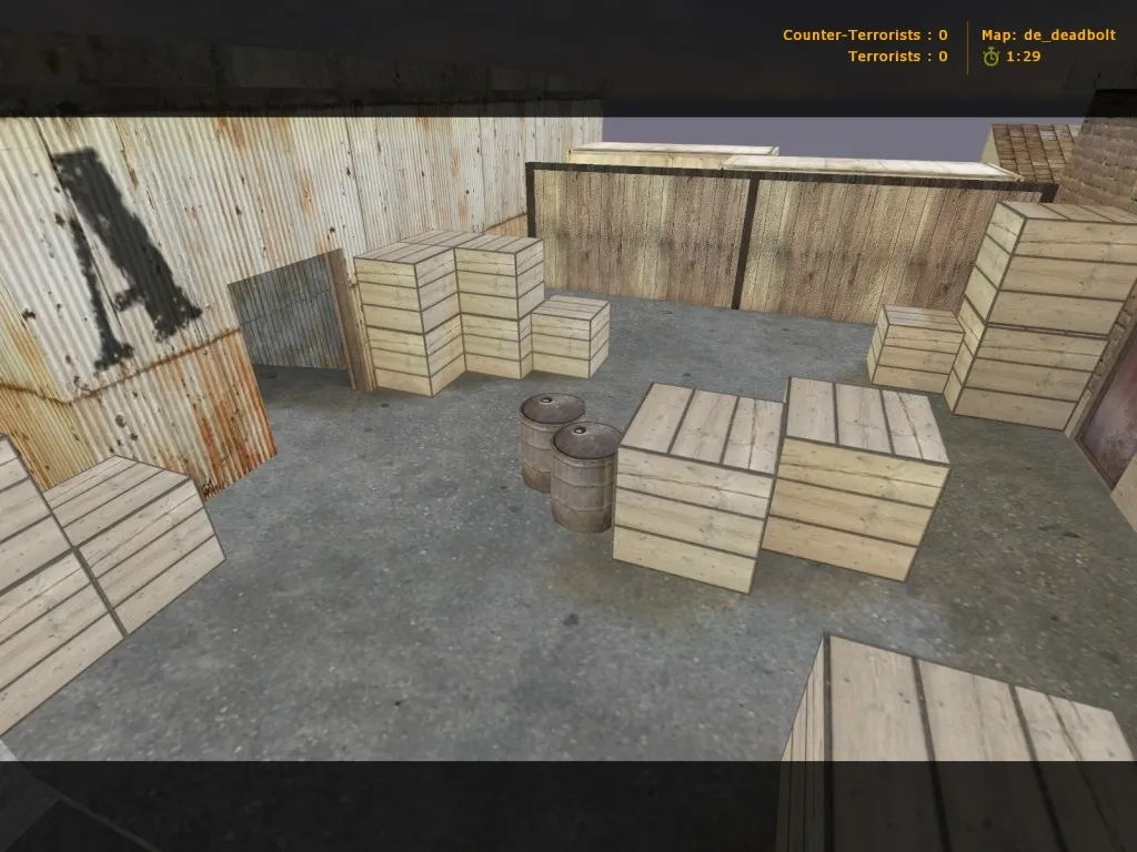 Скачать de_deadbolt для CS 1.6: тактика за CT и T, точки, навигация ботов, оптимизация карты - Скриншот