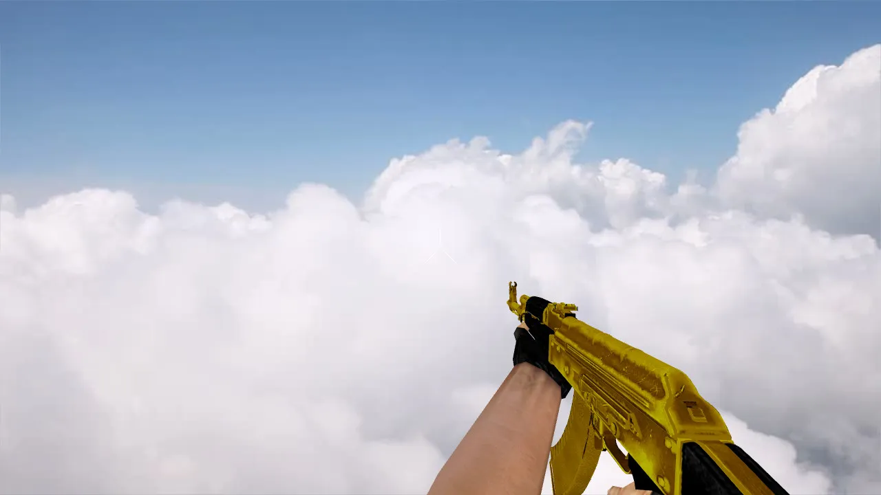 Скачать Модель «AK-47 Golden Anim» для CS 1.6 - Высокое качество и детали - Скриншот