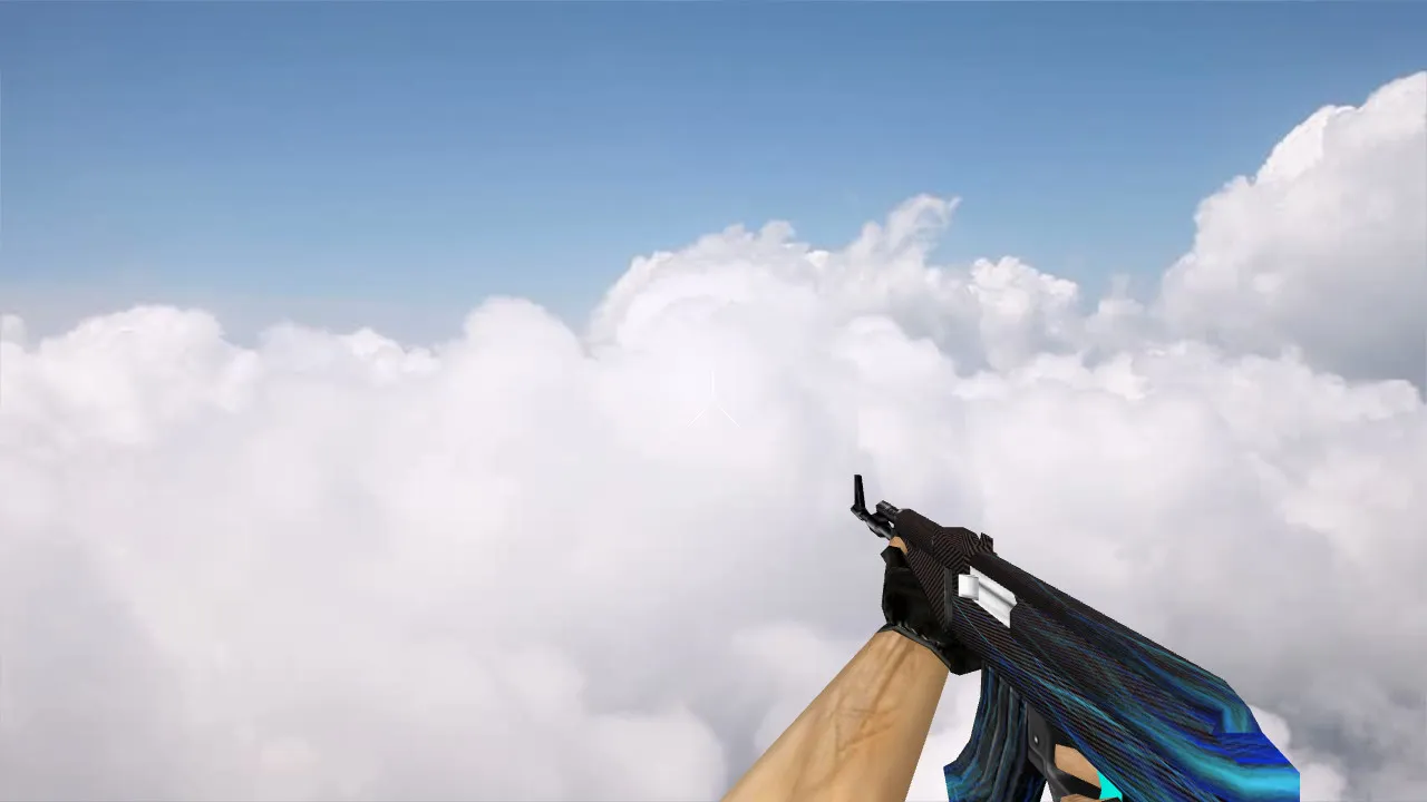 Скачать Модель Default AK-47 Carbon Lines (v_/p_/w_) для CS 1.6: звуки, анимация осмотра, текстуры - Скриншот