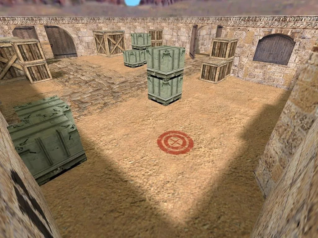 de_dusty карта для CS 1.6: тактика за CT/T, точки, .nav для ботов и оптимизация wpoly/epoly — скриншот 6
