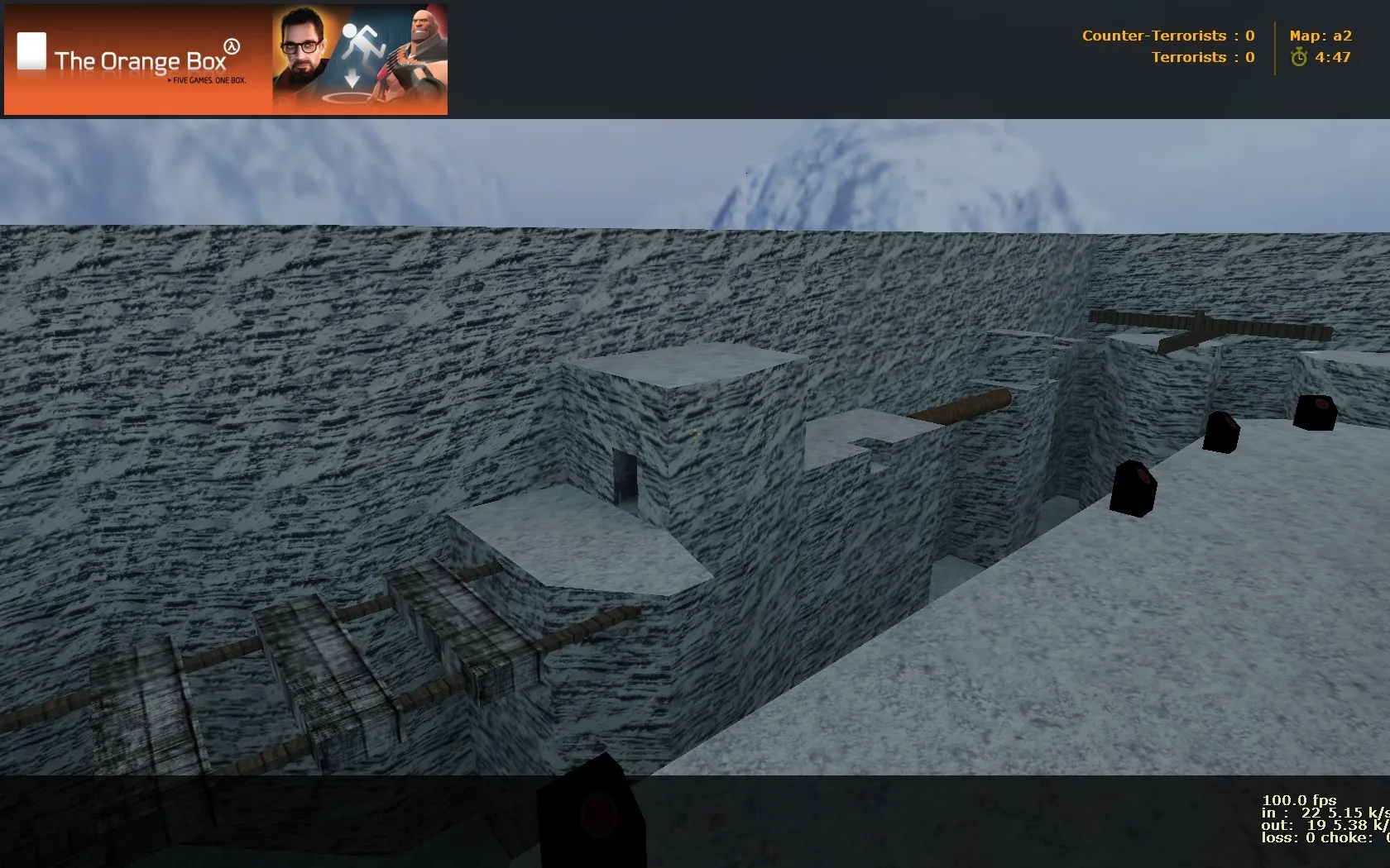 Скачать deathrun_adi_snowycliff для CS 1.6: тактика, точки, .nav и оптимизация карты под рейты 100k - Скриншот