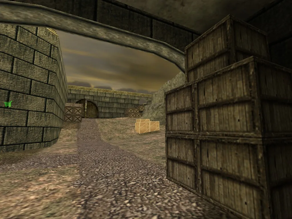Скачать de_dust2_storm_v2 для CS 1.6: обзор карты, точки под роли, тактики за Т и КТ, .nav и оптимизация - Скриншот