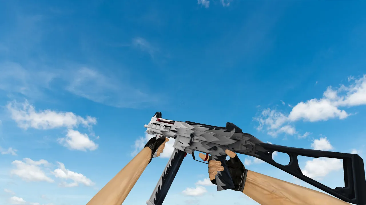 Скачать Модель «UMP-45 White Fang» для CS 1.6 - качественные текстуры и анимации - Скриншот