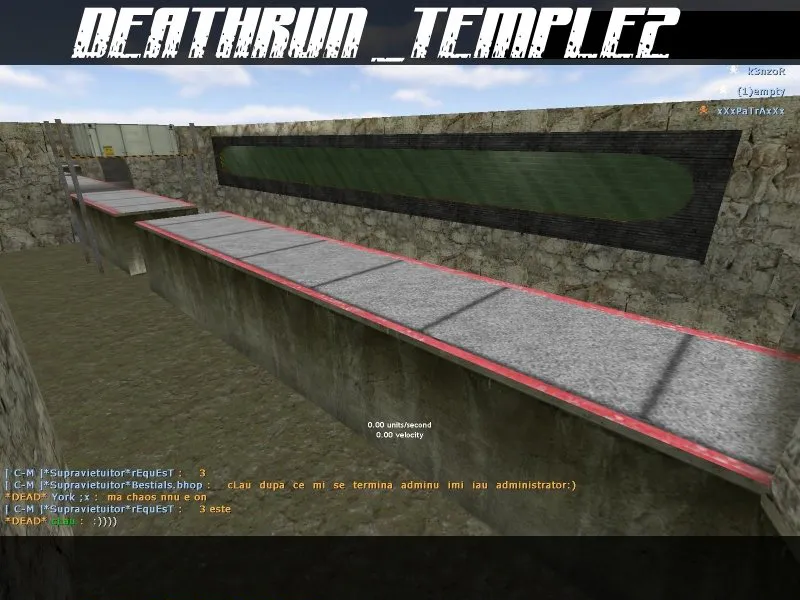 Скачать deathrun_temple2 для CS 1.6: карта, точки, .nav для ботов, оптимизация и установка - Скриншот