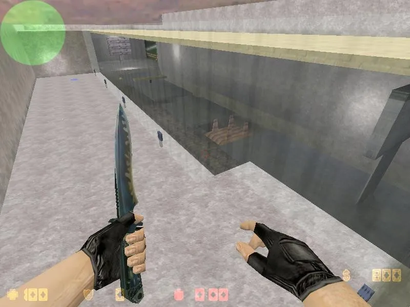 deathrun_simplemap_rm для CS 1.6: карта deathrun, точки, раунды и настройка ботов — скриншот 1