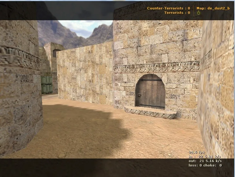 Скачать Карта de_dust2_b для CS 1.6: баланс сторон, точки под роли, .nav для ботов и оптимизация - Скриншот