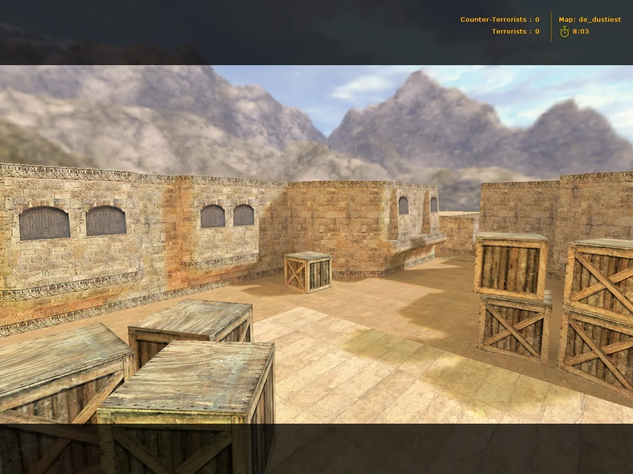 Скачать Карта de_dustiest для CS 1.6: тактика за терр и спецназ, точки, .nav и оптимизация wpoly/epoly - Скриншот