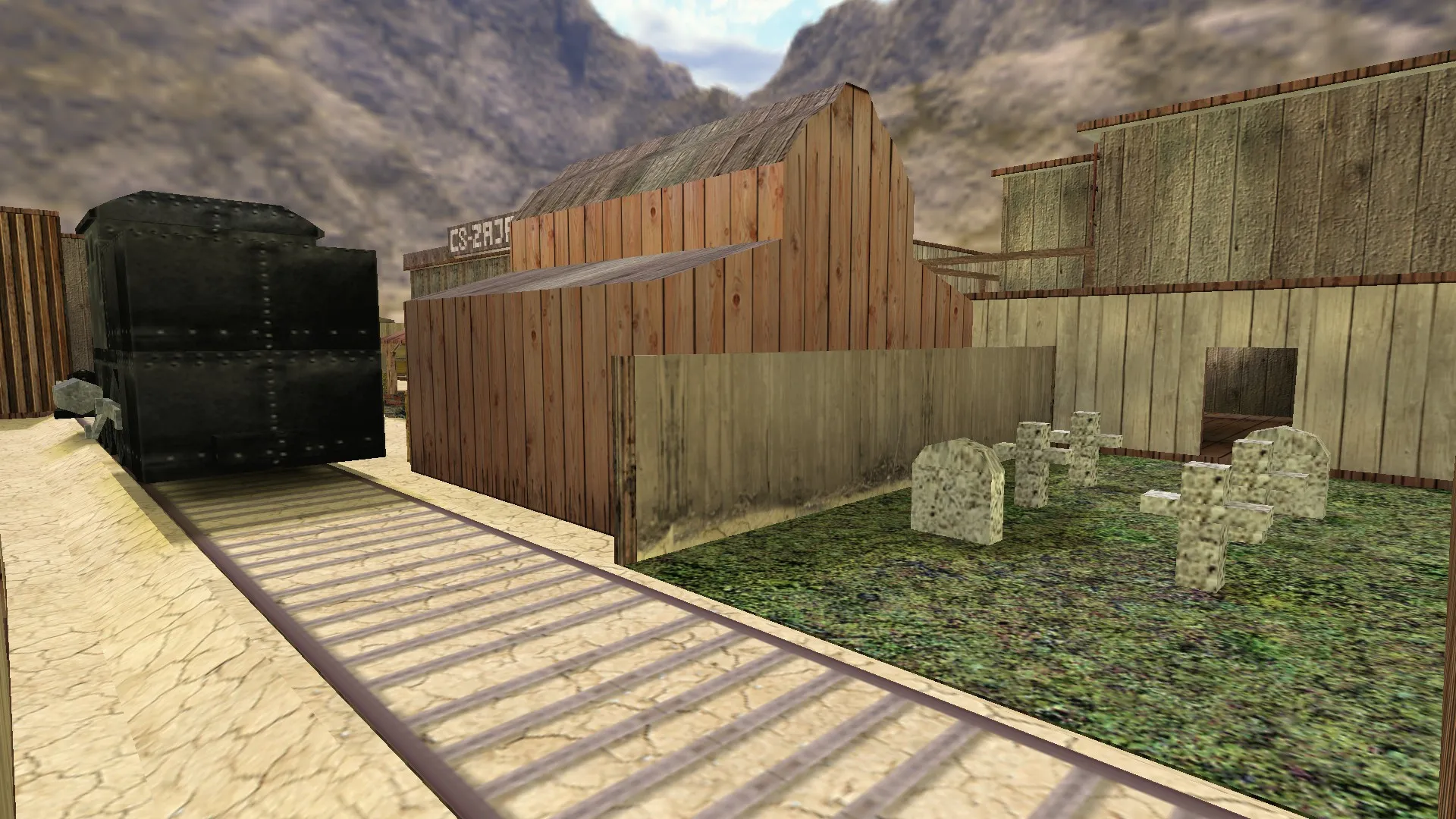 Скачать Карта de_wildywest для CS 1.6 - Тактический анализ и особенности - Скриншот