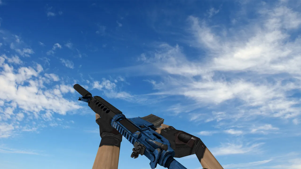 Скачать Модель M4A1 «Ржавый кобальт» v_ / p_ / w_ для CS 1.6: звуки, анимация осмотра, качество текстур - Скриншот