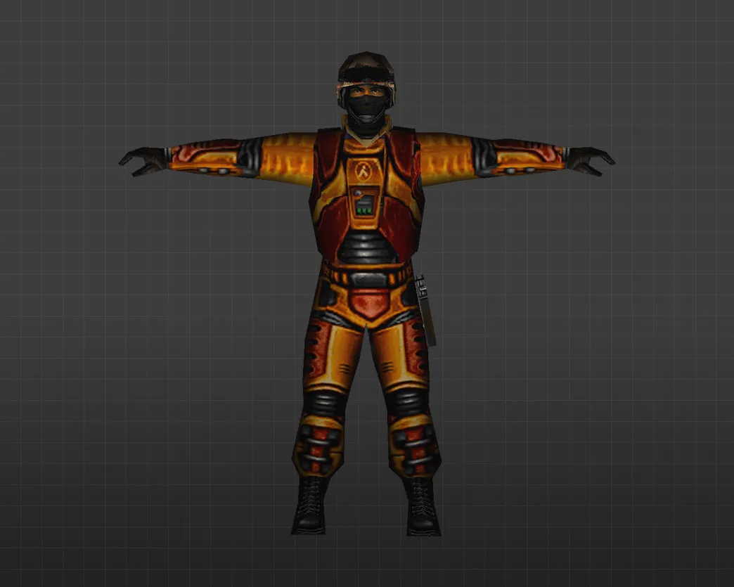 Скачать Модель «GSG-9 H.E.V. Suit» для CS 1.6 - Уникальный скин для вашего персонажа - Скриншот