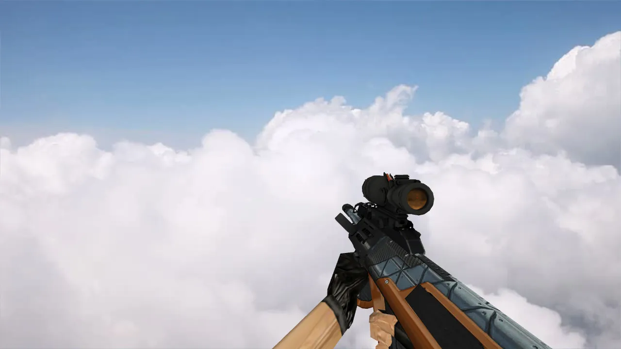 Скачать Модель «AUG Trique» для CS 1.6 – уникальные детали и высокое качество - Скриншот