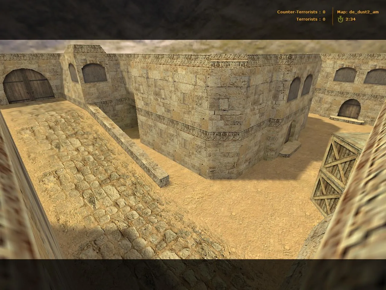 Скачать de_dust2_am карта для CS 1.6: точки, баланс сторон, .nav для ботов и оптимизация wpoly/epoly - Скриншот